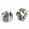 M10 M12 Stainless Steel SS304 Hex Slotted Nut DIN935